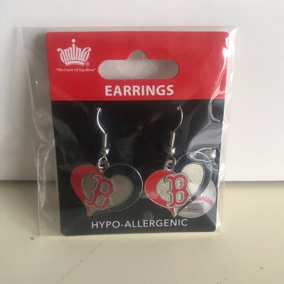 Aminco Jewelry - Cute Boston Red Sox Earrings!